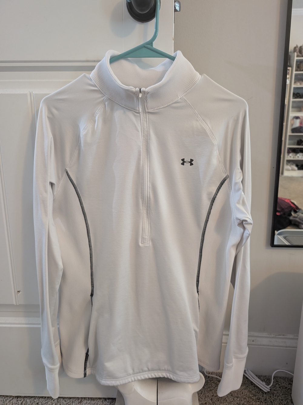 LG Women’s White Quarter-Zip Performance Pullover